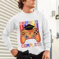 Kindergarten Graduation Level Complete Gamer Graduation Kids Unisex Long Sleeve T-Shirt