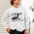 Loon Bird Pun Leave Me A Loon Nature For Introverts Unisex Long Sleeve T-Shirt