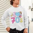 I Love 70's Retro Style Nostalgia Vibe 1970's Party Premium Tri-Blend Unisex Long Sleeve T-Shirt I Love 70's Retro Style Nostalgia Vibe 1970's Party Premium Tri-Blend Unisex Long Sleeve T-Shirt