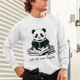 Panda Reading Chapter Books Unisex Long Sleeve T-Shirt
