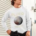 Pluto Never Forget 1930-2006 Planet Space Science Nostalgia Premium Tri-Blend Unisex Long Sleeve T-Shirt