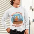 Quiet Girl Productive World Introvert Office Staff Secretary Unisex Long Sleeve T-Shirt