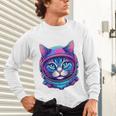 Retro 80s Cat In Space Suit Nostalgia Cat Vintage Astronaut Unisex Long Sleeve T-Shirt Retro 80s Cat In Space Suit Nostalgia Cat Vintage Astronaut Unisex Long Sleeve T-Shirt