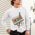 Retro Cassette Tape & Pencil Rewind Nostalgia Party 80s 90s Unisex Long Sleeve T-Shirt
