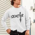 Senior 2021 Lacrosse Sticks And Ball Graduation Unisex Long Sleeve T-Shirt