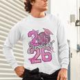 Senior 2026 Graduation Girls Coquette Pink Bow Class Of 2026 Premium Unisex Long Sleeve T-Shirt