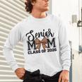 Senior Mom Class Of 2026 Graduation Leopard Coquette Bow Unisex Long Sleeve T-Shirt