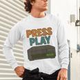 VHS Cassette Retro Analog Nostalgia Theme Premium Unisex Long Sleeve T-Shirt VHS Cassette Retro Analog Nostalgia Theme Premium Unisex Long Sleeve T-Shirt