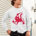 Yk2 Grunge Scary Cat With Shooting Stars 90s Nostalgia Unisex Long Sleeve T-Shirt