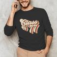 1977 Class Reunion Retro Class Of 77 High School Graduation Unisex Long Sleeve T-Shirt