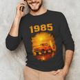 1985 Vintage Sunset Surf Truck Retro Beach Nostalgia Unisex Long Sleeve T-Shirt