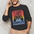 2nd Grade Level Complete Graduation Student Video Gamer Unisex Long Sleeve T-Shirt