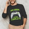 3rd Grade Level Complete Gamer Class Of 2026 Graduation Unisex Long Sleeve T-Shirt