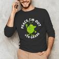 4th Grade Graduation Promotion Peace I'm Out Last Day Unisex Long Sleeve T-Shirt