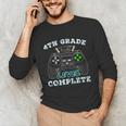 4th Grade Level Complete Gamer 4 Grade Graduation Unisex Long Sleeve T-Shirt