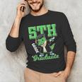 5th Grade Graduate Dinosaur Dab Graduation School Unisex Long Sleeve T-Shirt