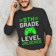 5th Grade Level Unlocked Back To School Gamer Graduation Unisex Long Sleeve T-Shirt