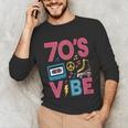 70s Retro Style Roller Skate Cassette Music Nostalgia Unisex Long Sleeve T-Shirt 70s Retro Style Roller Skate Cassette Music Nostalgia Unisex Long Sleeve T-Shirt