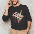 80s 90s Retro Halloween's Party Costume Nostalgia Cassette Unisex Long Sleeve T-Shirt