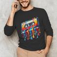 80s 90s Retro Party Costume Nostalgia Cassette Unisex Long Sleeve T-Shirt