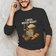 80's & 90's Nostalgia T- Shirt I Miss Movie Night Unisex Long Sleeve T-Shirt