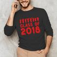 & Red Class Of 2018 Senior GraduationShirt Unisex Long Sleeve T-Shirt