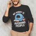 Anti-Social Club Homebody Introvert Hibernate Hermit Shyness Unisex Long Sleeve T-Shirt