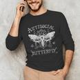 Antisocial Butterfly Introvert Death Head Moth Unisex Long Sleeve T-Shirt