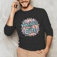 Anxious But Cute Introvert Floral Social Anxiety Unisex Long Sleeve T-Shirt Anxious But Cute Introvert Floral Social Anxiety Unisex Long Sleeve T-Shirt