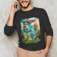 Aqua In The Skies Frutiger Aero Unisex Long Sleeve T-Shirt