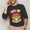 Bachelor Graduation For University Degree Party Llama Unisex Long Sleeve T-Shirt