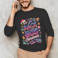 Back To-The 80 s Christmas Retro Cassette Boombox Nostalgia Unisex Long Sleeve T-Shirt