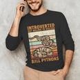Ball Python Snake Introvert Ball Python Unisex Long Sleeve T-Shirt