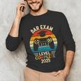 Bar Exam Level Complete 2025 Lawyer Law School Graduation Unisex Long Sleeve T-Shirt