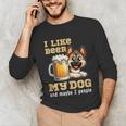 I Like Beer My Dog And Maybe 2 People Introvert Pun Unisex Long Sleeve T-Shirt I Like Beer My Dog And Maybe 2 People Introvert Pun Unisex Long Sleeve T-Shirt