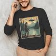 Bigfoot Sasquatch Alien Spaceship UFO Introvert Bruh Unisex Long Sleeve T-Shirt Bigfoot Sasquatch Alien Spaceship UFO Introvert Bruh Unisex Long Sleeve T-Shirt