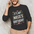 Boho Nostalgia It's My Niece's Birthday Women Kids Unisex Long Sleeve T-Shirt Boho Nostalgia It's My Niece's Birthday Women Kids Unisex Long Sleeve T-Shirt
