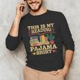 Book And Pajama This Is My Reading Pajama Bedtime Reading Unisex Long Sleeve T-Shirt