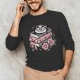 All Booked For Valentine's Coquette Bow Books Teacher Girly Unisex Long Sleeve T-Shirt