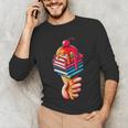 Books Reading Ice Cream Unisex Long Sleeve T-Shirt Books Reading Ice Cream Unisex Long Sleeve T-Shirt