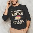 I Like My Books With a Side Of Panic Thriller Unisex Long Sleeve T-Shirt