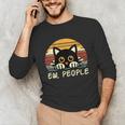 Cat Eww People Introvert Meme Women Men Kids Unisex Long Sleeve T-Shirt Cat Eww People Introvert Meme Women Men Kids Unisex Long Sleeve T-Shirt
