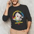 Cat Mom Loves Cats Dad Not In The Mood For People Introvert Unisex Long Sleeve T-Shirt