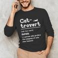 Cat-Trovert Definition Cat Introvert Pet Lover Unisex Long Sleeve T-Shirt Cat-Trovert Definition Cat Introvert Pet Lover Unisex Long Sleeve T-Shirt