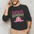 Certified Homebody Trendy Frog Introvert Unisex Long Sleeve T-Shirt Certified Homebody Trendy Frog Introvert Unisex Long Sleeve T-Shirt