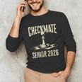 Checkmate Senior 2026 Chess Piece Class Of 2026 Graduation Unisex Long Sleeve T-Shirt