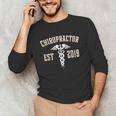Chiropractor Est 2019 Graduate Chiro Graduation Art Print Unisex Long Sleeve T-Shirt