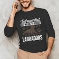 Chocolate Lab Dog Introvert Chocolate Labrador Retriever Unisex Long Sleeve T-Shirt