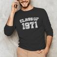 Class Of 1971 71 School Tee Shirt Graduation Class Party Unisex Long Sleeve T-Shirt