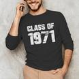 Class Of 1971 High School College Graduation Reunion T-Shirt Unisex Long Sleeve T-Shirt
